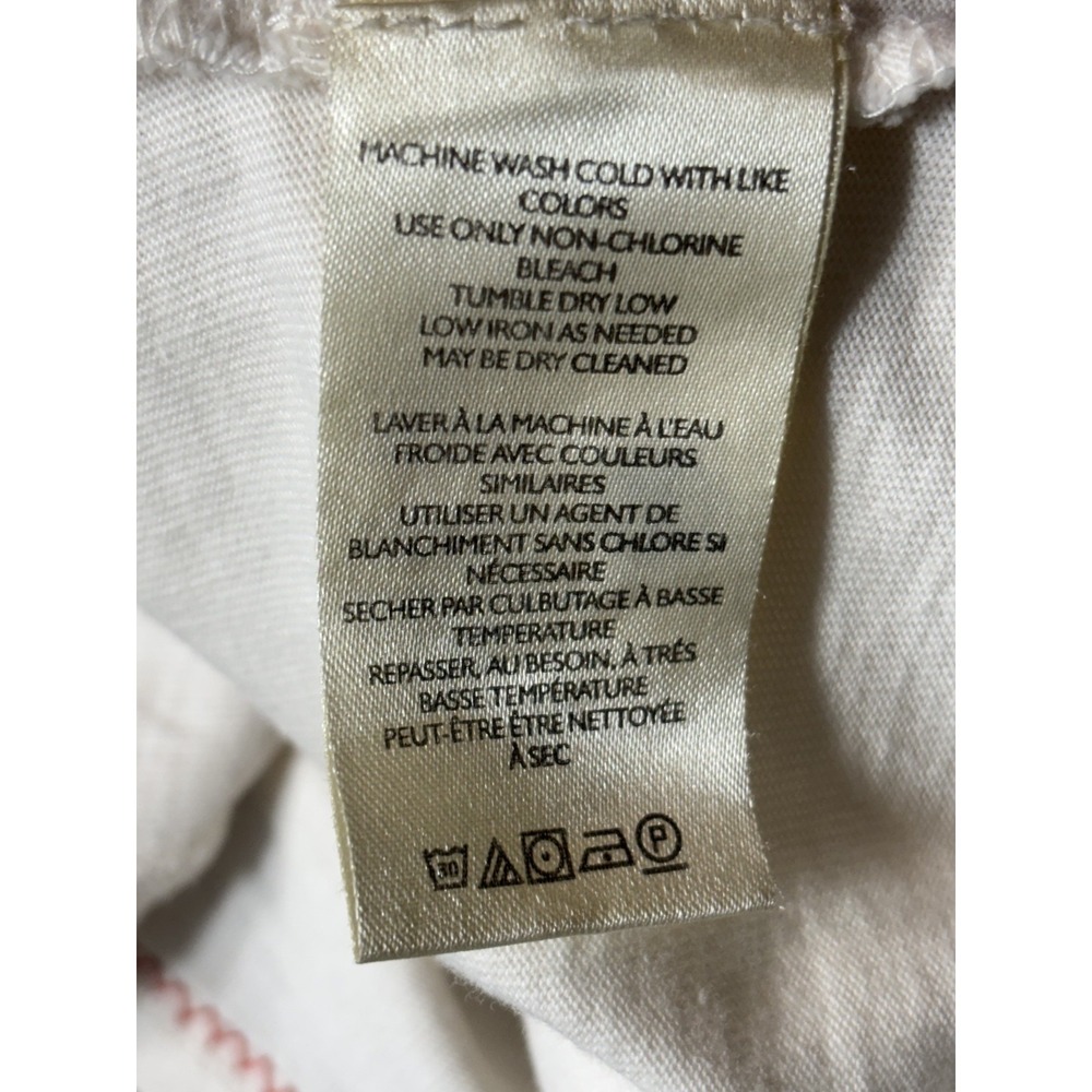 Free People Shirt Women Small White In Blume Top‎ Floral Embroidered V Neck EUC - Picture 4 of 5